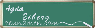 Agda Eiberg Visitenkarte